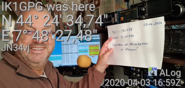03 aprile 2020 DCI-CN158 Castello del Bricchetto a Mondovì – IK1GPG